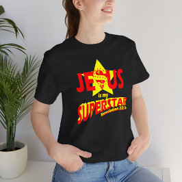 イエスは私のスーパースター、聖書の言葉 Tシャツ