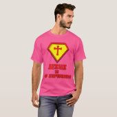 イエスは私のスーパーヒーローである Tシャツ (正面フル)