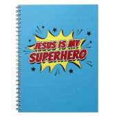イエスは私のスーパーヒーローの子供と大人のキリスト教信仰 ノートブック (正面)