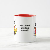 イエスは私のスーパーヒーローパーソナライズされたクリスチャンの子供 マグカップ (中央)