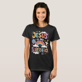 イエスは私のスーパーヒーロー Tシャツ (正面フル)