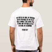 イエスは私のヒーローである Tシャツ (裏面)