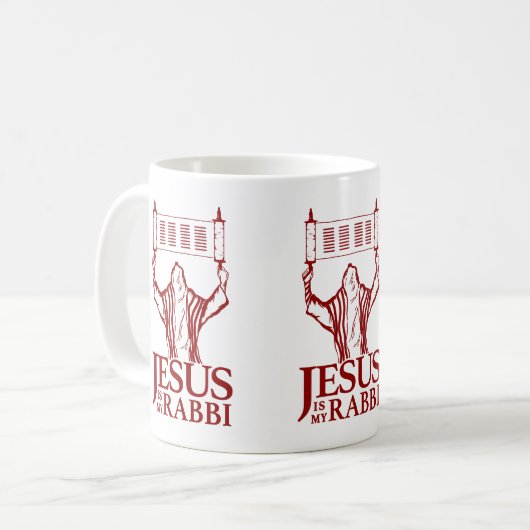 イエスは私のラビマグカップである コーヒーマグカップ (正面左)