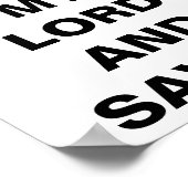 「イエスは私の主であり救い主である」ポスター ポスター (角)