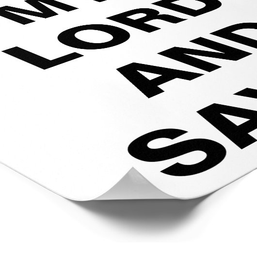 「イエスは私の主であり救い主である」ポスター ポスター (角)