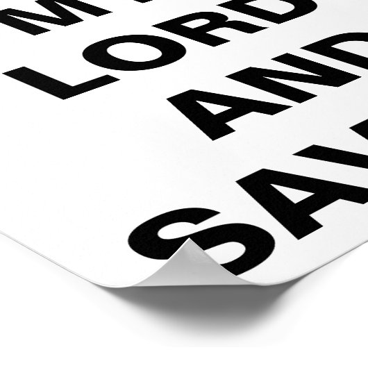 「イエスは私の主であり救い主である」ポスター ポスター (角)