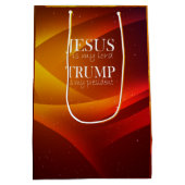 イエスは私の主であり、トランプは私の大統領である ミディアムペーパーバッグ (裏面)