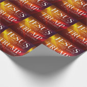 イエスは私の主であり、トランプは私の大統領である ラッピングペーパー (角)