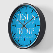 イエスは私の主であり、トランプは私の大統領である 壁時計 (傾斜)