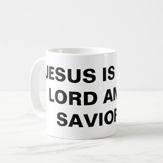 "イエスは私の主であり、救い主である"クラシック・マグ コーヒーマグカップ (正面左)