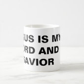 "イエスは私の主であり、救い主である"クラシック・マグ コーヒーマグカップ (中央)