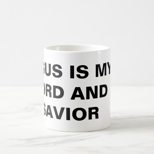 "イエスは私の主であり、救い主である"クラシック・マグ コーヒーマグカップ (中央)