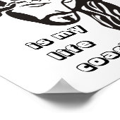 イエスは私の人生の指導者である ポスター (角)