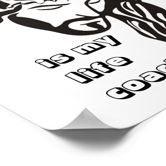 イエスは私の人生の指導者である ポスター (角)