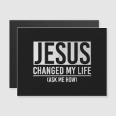 イエスは私の人生を頼イエス様に変えた (正面/裏面)