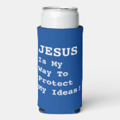 「イエスは私の保護アイディアに行く道だ！」 おもしろい- スリム缶クーラー (Seltzer正面)