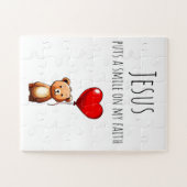 イエスは私の信仰にスマイルを置くジグソーパズル ジグソーパズル (横)