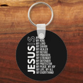 イエスは私の全てであるイエスTシャツあなたはパター キーホルダー (正面)
