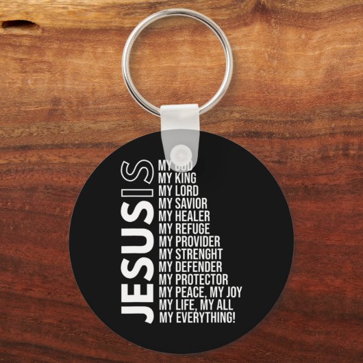 イエスは私の全てであるイエスTシャツあなたはパター キーホルダー (正面)