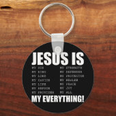 イエスは私の全てであるイエスTシャツあなたはパター キーホルダー (正面)