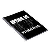 イエスは私の全てであるイエスTシャツあなたはパター ノートブック (右側)