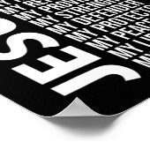 イエスは私の全てであるイエスTシャツあなたはパター ポスター (角)