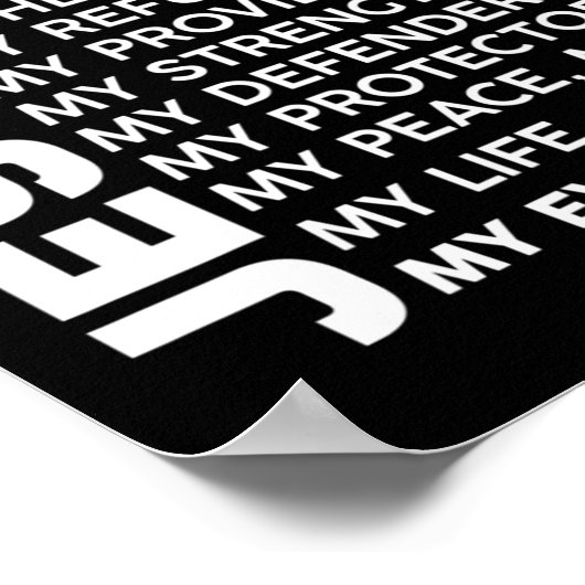 イエスは私の全てであるイエスTシャツあなたはパター ポスター (角)