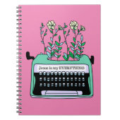 イエスは私の全てである、ミントのヴィンテージタイプライター ノートブック (正面)