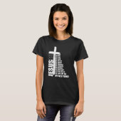 イエスは私の全ての全てである私の神の主サヴィアC Tシャツ (正面フル)