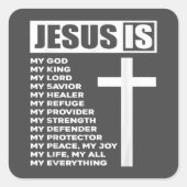イエスは私の全ての全てである スクエアシール (正面)