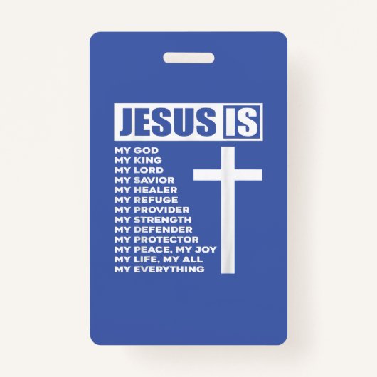 イエスは私の全ての全てである バッジ (正面)