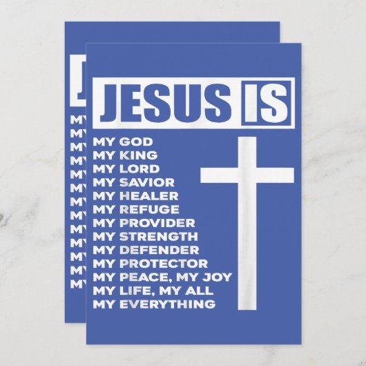 イエスは私の全ての全てである 招待状 (正面/裏面)