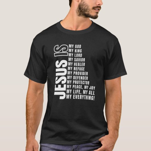 イエスは私の全ての全てである Tシャツ (正面)