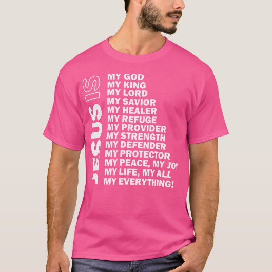 イエスは私の全ての全てである Tシャツ (正面)