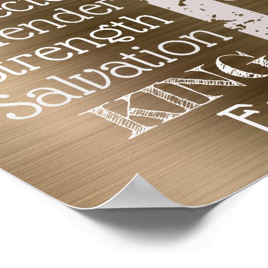 イエスは私の全リストのクリスチャンである ポスター (角)