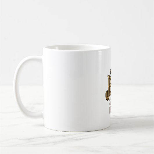 イエスは私の命を救った 十字架 ヴィンテージ コーヒーマグカップ (左)