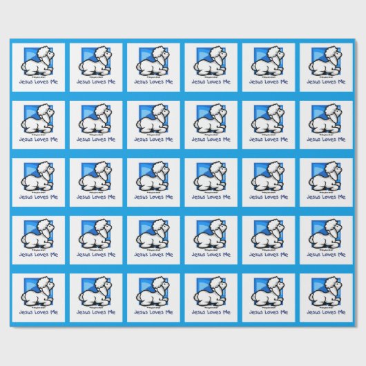 イエスは私の子羊を愛している ラッピングペーパー (フラット)