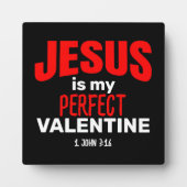 イエスは私の完璧なバレンタインクリスチャンである フォトプラーク (正面)