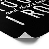 イエスは私の岩であり、私はシャツ転がである ポスター (角)