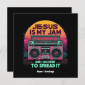 イエスは私の推し！信仰を広めるためにここにいます 招待状 (正面/裏面)