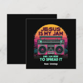 イエスは私の推し！信仰を広めるためにここに来たよ 招待状 (正面/裏面)