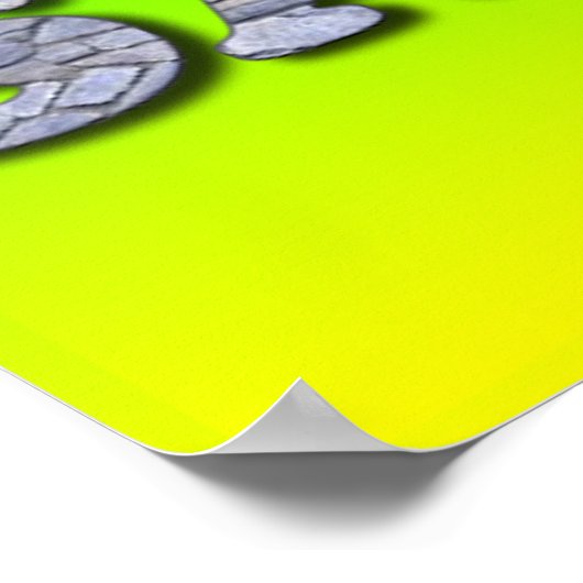 イエスは私の救いの岩である。 ポスター (角)