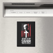 イエスは私の救い主であり、トランプは私のトランプUSA大統領である マグネット (インサイチュ (食洗機))