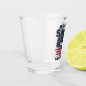 イエスは私の救い主であり、トランプは私の大統領であおもしろいる ショットグラス (左)