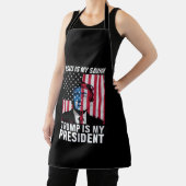 イエスは私の救い主であり、トランプは私の大統領である2024 エプロン (インサイチュ)