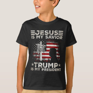 イエスは私の救い主であり、トランプは私の大統領である2024 Usa Tシャツ