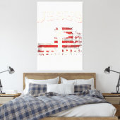 イエスは私の救い主であり、トランプは私の大統領アメリカ人である キャンバスプリント (インサイチュ (寝室))