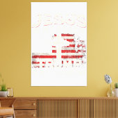 イエスは私の救い主であり、トランプは私の大統領アメリカ人である キャンバスプリント (インサイチュ (リビング))