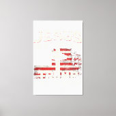 イエスは私の救い主であり、トランプは私の大統領アメリカ人である キャンバスプリント (正面)