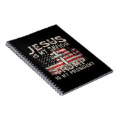 イエスは私の救い主であり、トランプは私の大統領アメリカ人である ノートブック (右側)